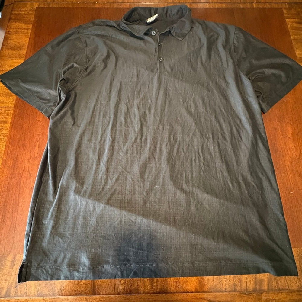 Nike Golf Dri-FIT Black Polo Performance Shirt Athletic XL